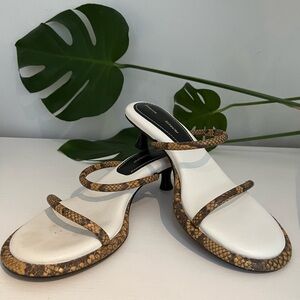 Proenza Schouler Strappy Snakeskin Sandal